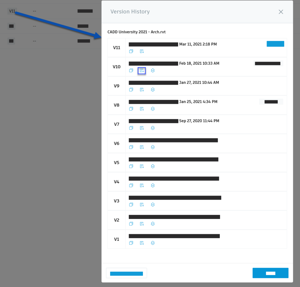 Published Version Restore